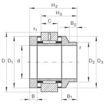 Needle roller/axial cylindrical roller bearings - ZARN2052-L-TV