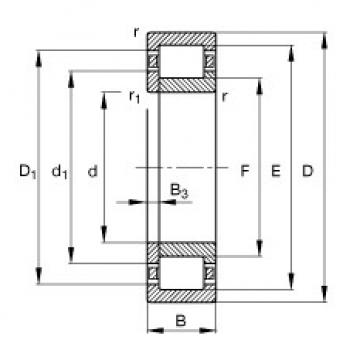 Cylindrical roller bearings - NUP203-E-XL-TVP2