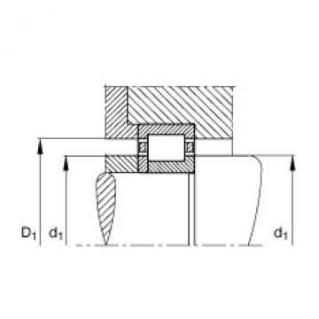 Cylindrical roller bearings - NUP203-E-XL-TVP2