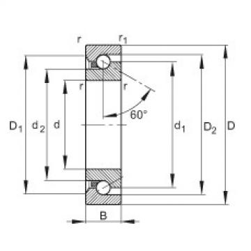 Axial angular contact ball bearings - BSB2047-SU-L055