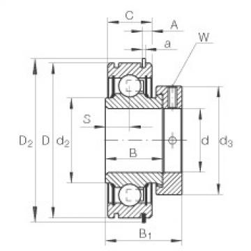 Radial insert ball bearings - RAE35-XL-NPP-NR