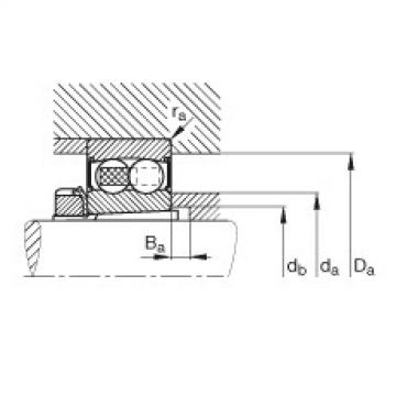 Self-aligning ball bearings - 2213-K-2RS-TVH-C3 + H313