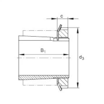 Radial insert ball bearings - UK206