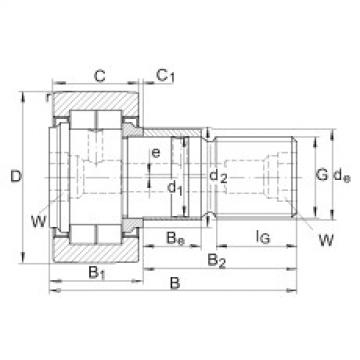 Stud type track rollers - NUKRE72