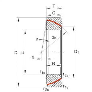 Angular contact spherical plain bearings - GE25-SW