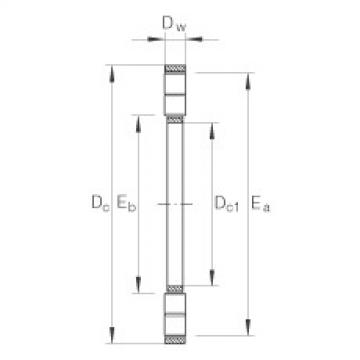 Axial cylindrical roller and cage assembly - K89314-TV