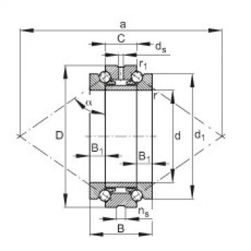 Axial angular contact ball bearings - 234407-M-SP