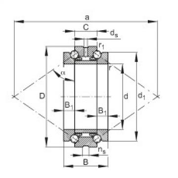 Axial angular contact ball bearings - 234409-M-SP