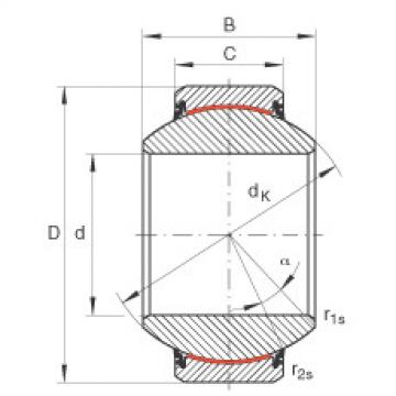 Radial spherical plain bearings - GE110-FW-2RS