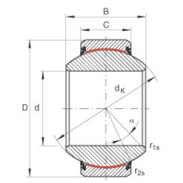 Radial spherical plain bearings - GE220-FW-2RS