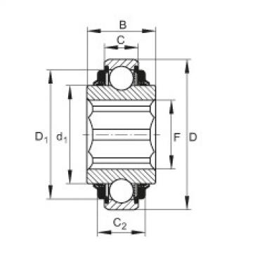 Self-aligning deep groove ball bearings - SK112-312-KTT-L402/70