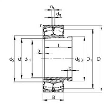 Spherical roller bearings - 21308-E1-XL-K + AH308