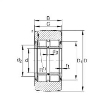 Yoke type track rollers - NNTR55X140X70-2ZL