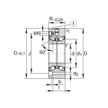 Axial angular contact ball bearings - ZKLF100200-2Z-XL