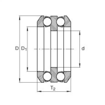 Axial deep groove ball bearings - 80X03