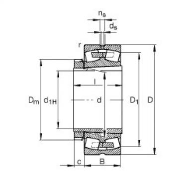 Spherical roller bearings - 23032-E1A-XL-K-M + H3032