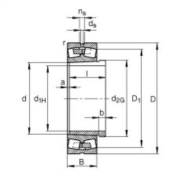 Spherical roller bearings - 23026-E1A-XL-K-M + AHX3026