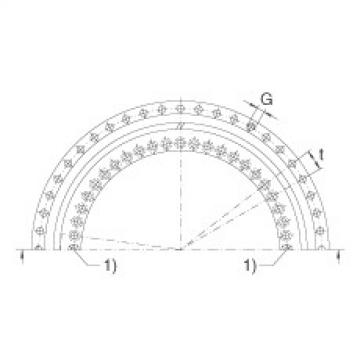 Axial angular contact ball bearings - ZKLDF200