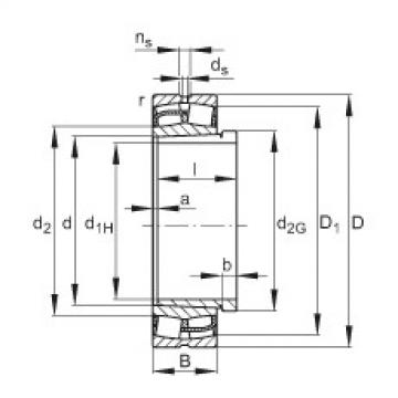 Spherical roller bearings - 22244-BE-XL-K + AH2244