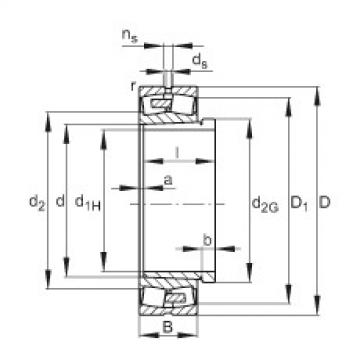 Spherical roller bearings - 231/500-BEA-XL-K-MB1 + AHX31/500-H