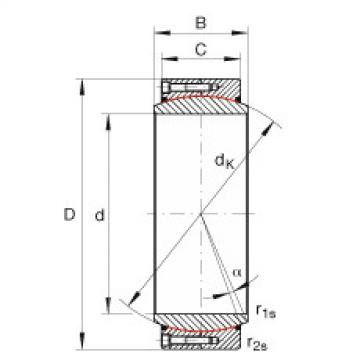 Large radial spherical plain bearings - GE670-DW-2RS2