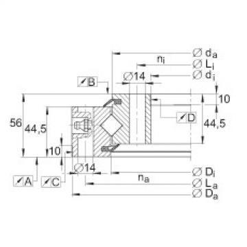 Crossed roller bearings - XSU140744