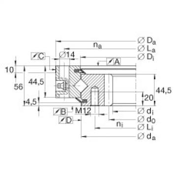 Crossed roller bearings - XSI140844-N