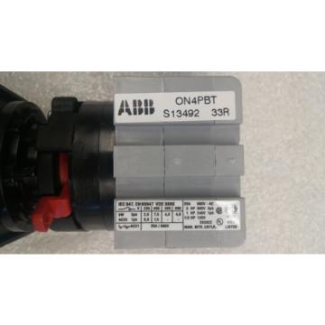 ABB ON4PBT S13492 Cam Switch 1SCA022833R8040 600Vac 16A 3Ph NEW IN BOX