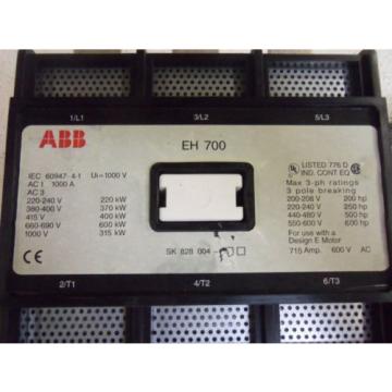 ABB EH700 CONTACTOR *USED*