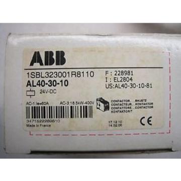 NEW ABB AL40-30-10 CONTACTOR 1SBL323001R8110  AL403010