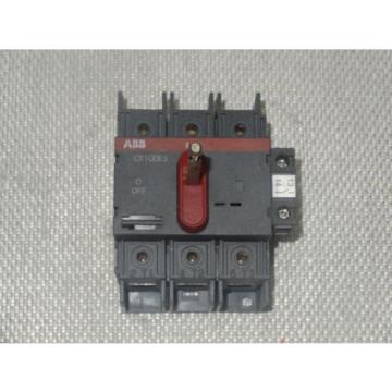 ABB Disconnect Switch OT100E3 100A 600VAC