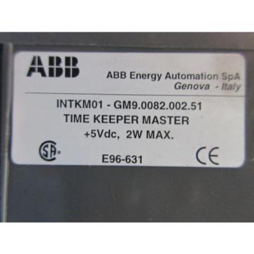 ABB Bailey INTKM01 Symphony Time Keeper Master Module GM9.0082.002.51 E96-631
