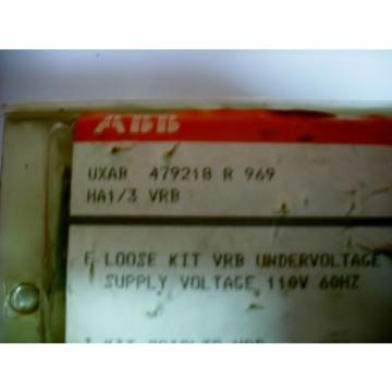 New ABB UXAB 479218 R 969, Undervoltage Release Supply,110v, VRB HA1/3