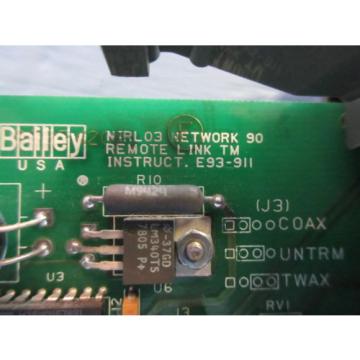 Bailey NIRL03 Network 90 Remote Link Module Assy 6637421R2 ABB Symphony infi-90