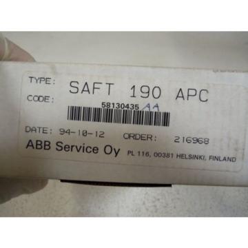 ABB SAFT-190-APC POWER SUPPLY CARD AUXILIARY *NEW IN BOX*