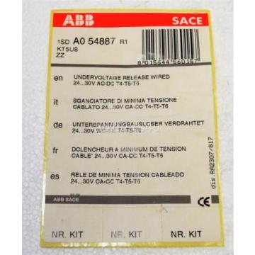 NEW ABB KT5U8 TMAX UV TRIP 24-30VAC/DC T4-T5 Free Shipping