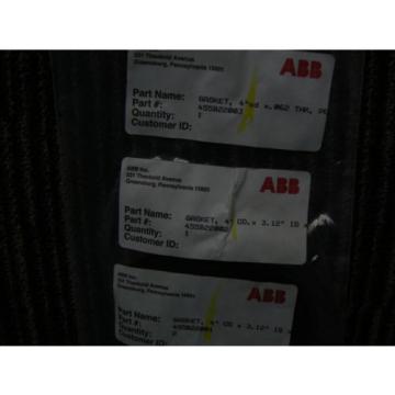 ABB 4 GASKETS  455B22003 -455B22002-455B22002    *NEW IN FACTORY BAG*