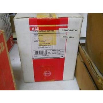 NIB ABB SACE ISOMAX S3 N 080TW  80Amp 3 Pole Circuit Breaker