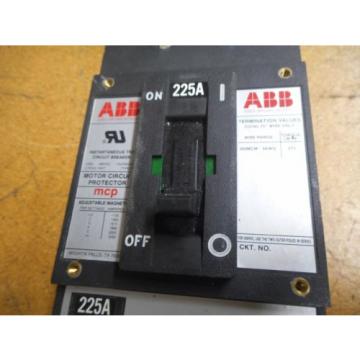 ABB LM625336 MCP 225A 480VAC Motor Circuit Protector Used With Warranty