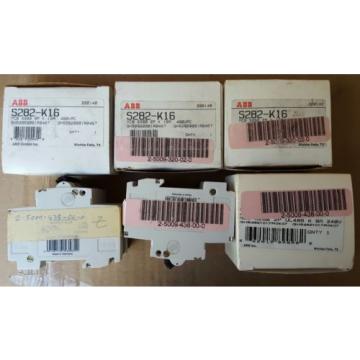 ABB breakers lot (6) S282-k16 + k8a circuit breaker