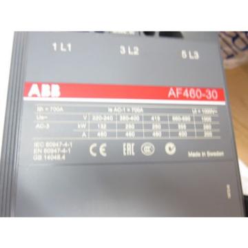 New ABB AF460-30-22 700A Contactor ISFL597001R7122