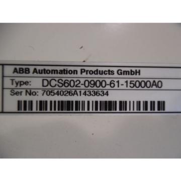 ABB DCS 600 755HP DC MOTOR DRIVE TYPE:DCS602-0900-61-15000A0 PH:3 600VAC  USED