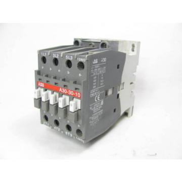 ABB, Contactor,  A30-30-10-84, Motor Control, 110-120 Volt, Used