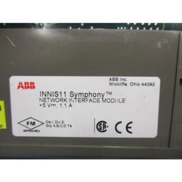 ABB 6644063B1 REV B INNIS11 SYMPHONY NETWORK INTERFACE MODULE