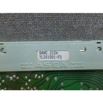 ASEA / ABB POWER AMPLIFIER MODULE QANC-210  YL261001-FD USED YL261001FD