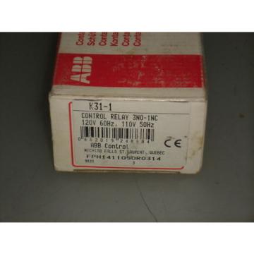 ABB CONTROL RELAY K31-1  *NEW*