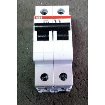 ABB S202-K6 CIRCUIT BREAKER 6AMP 2POLE