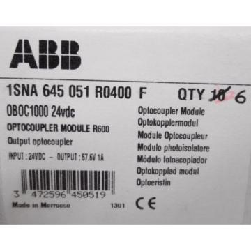 ABB 1SNA645051R0400F OBOC1000 Optocoupler Module R600 24VDC