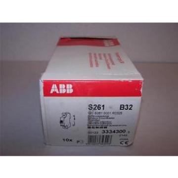 ABB S261-B32 CIRCUIT BREAKER 32A  1P NEW IN BOX LOT OF 10