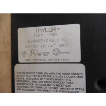 ABB Taylor Electric Module 24VDC 6240BP10421B-H IC660EBD022 w. 6240BP10431B-B